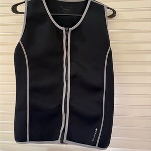 Saunas Neoprene Black and Gray Men's Tank Top